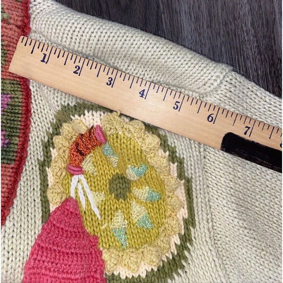 Storybook Knits Ramie Vintage Chief Native Western Cardigan Sweater, Size M - Picture 11 of 15